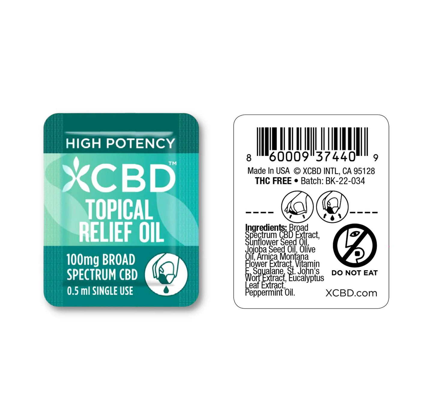 High Potency CBD Topical Relief Oil